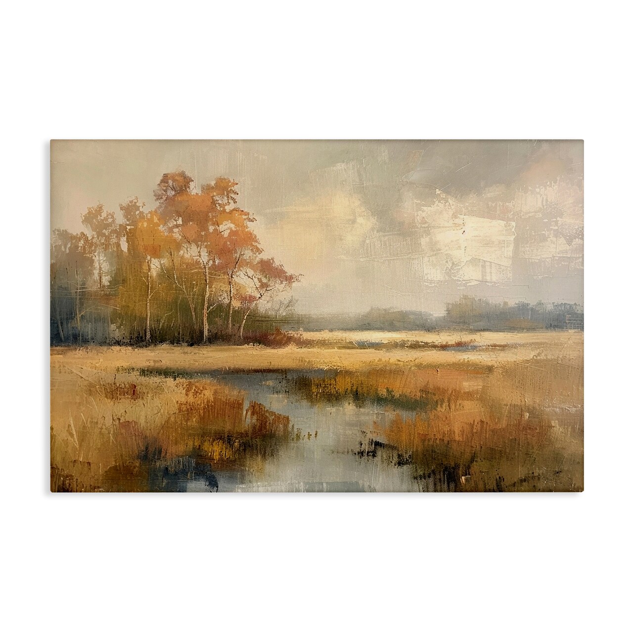 Stupell Industries Autumn Stream Landscape Canvas Wall Art Design by LSR Design Studio